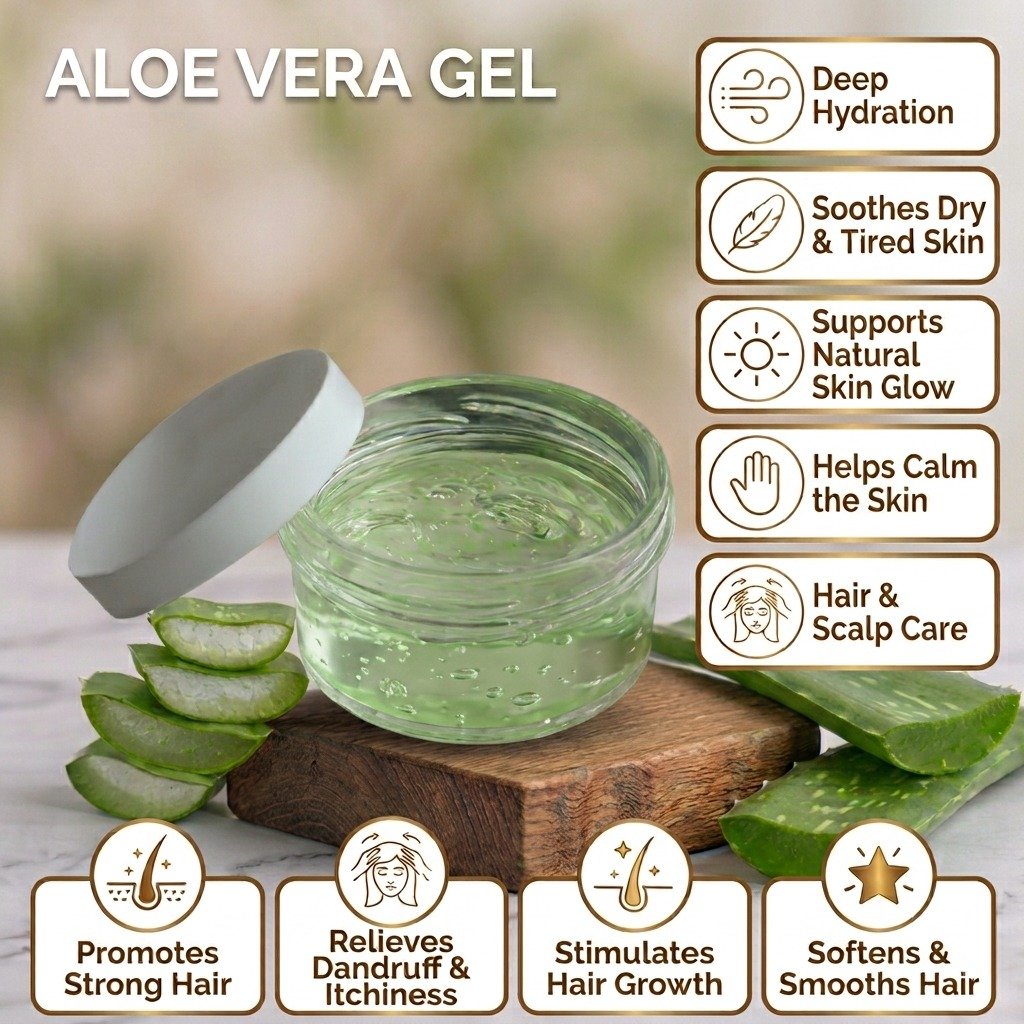 Aloe Vera Gel – Natural Skin & Hair Care