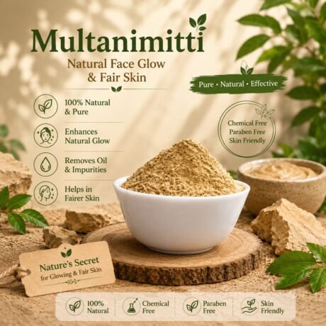 🌿 Organic Multani Mitti Powder (Fuller's Earth)